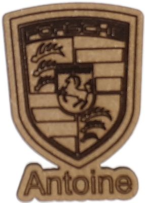 Magnet - Logo Porsche personnalisable